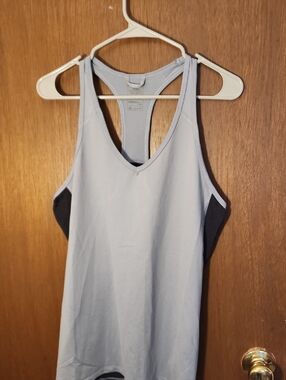 The North Face Light Gray Racerback Tank with Dark Grey Side Panels